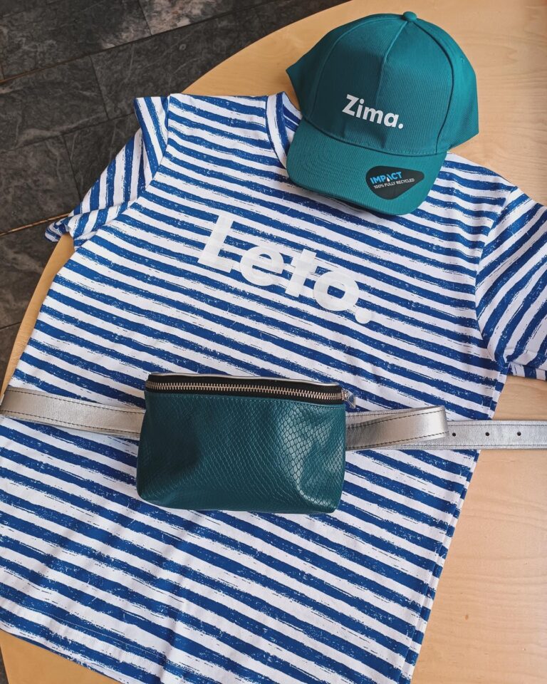 Teal Blue Silver Top Belt Bag