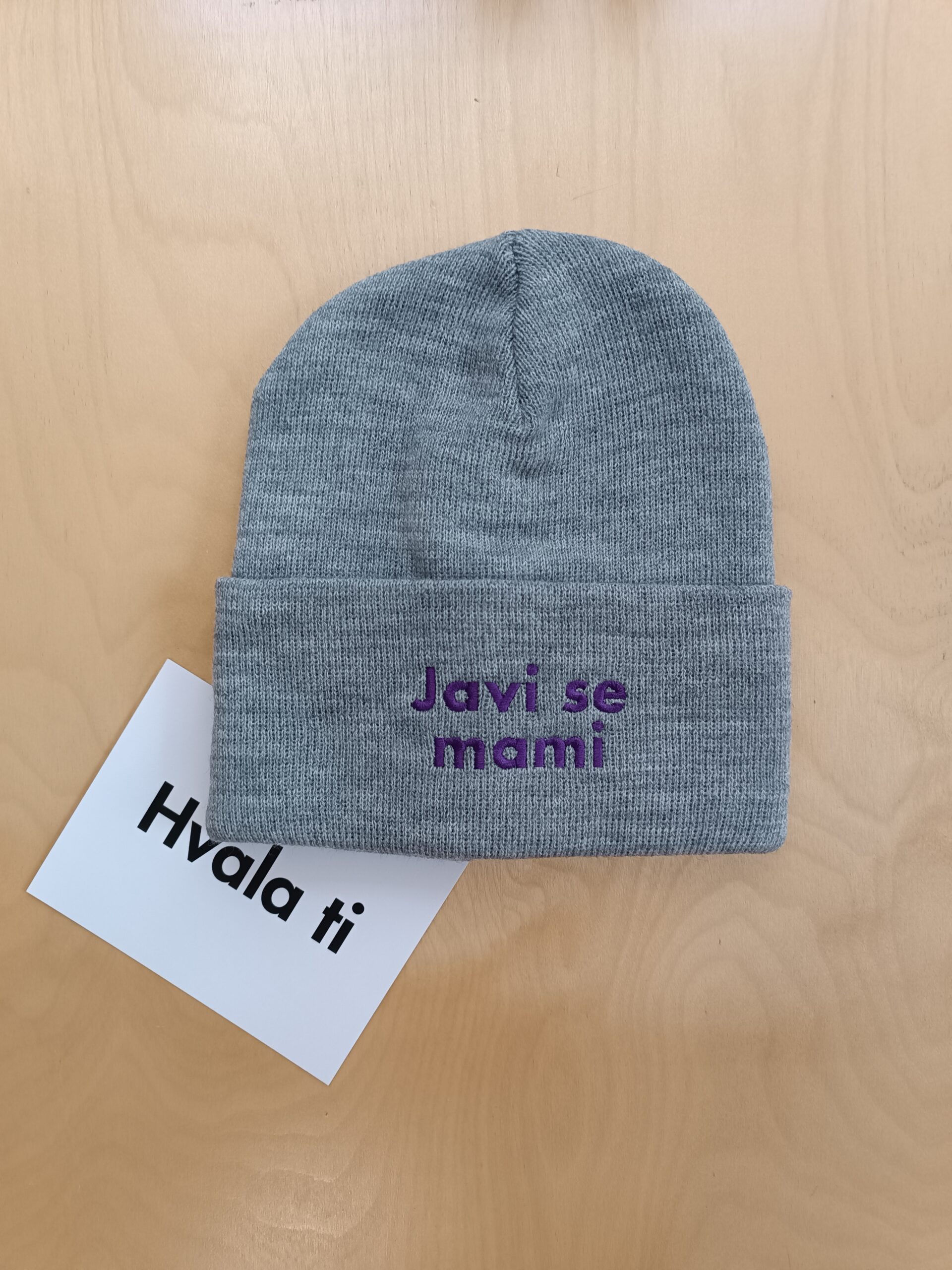 Javi se mami Winter Hat ~ Grey