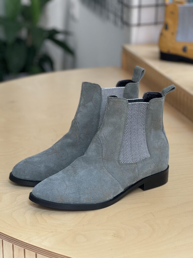 Chelsea Boot ~ Green Stickman